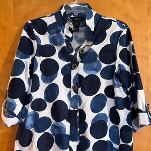 Ali Miles Swing Jacket -- Blue & White (PS)